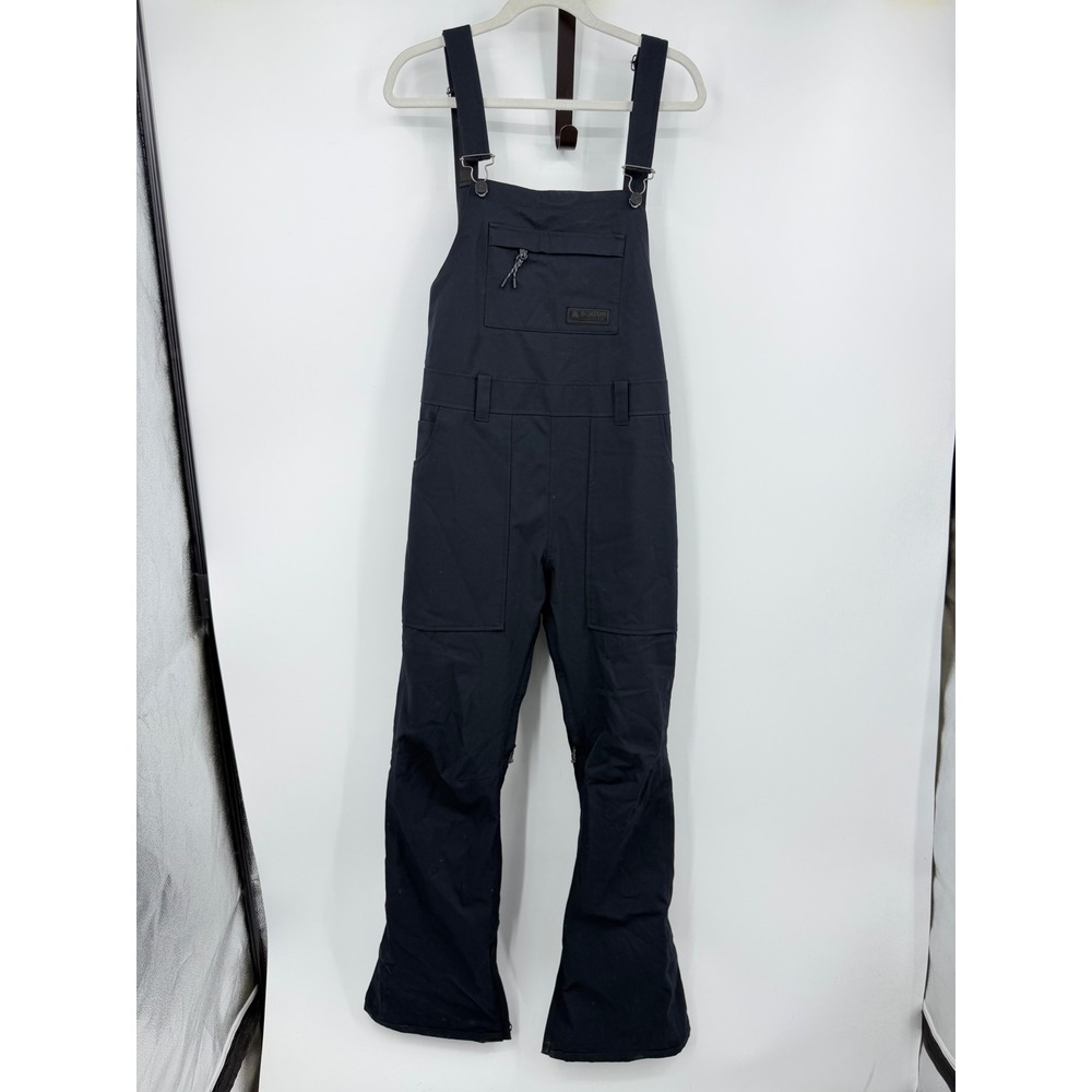 Burton Avalon Bib Snow Pants Women Size M Black Waterproof Overalls 17143